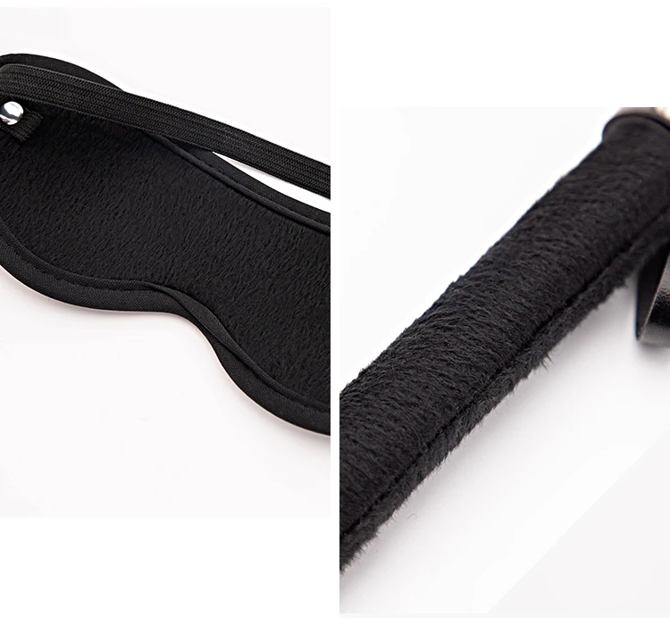 TleMeny 4Pcs Bondage Set BDSM Kits Eye Mask Whip Spanking Paddle Feather Stick Sex Adult Games Erotic Sex Toys For Women Couples