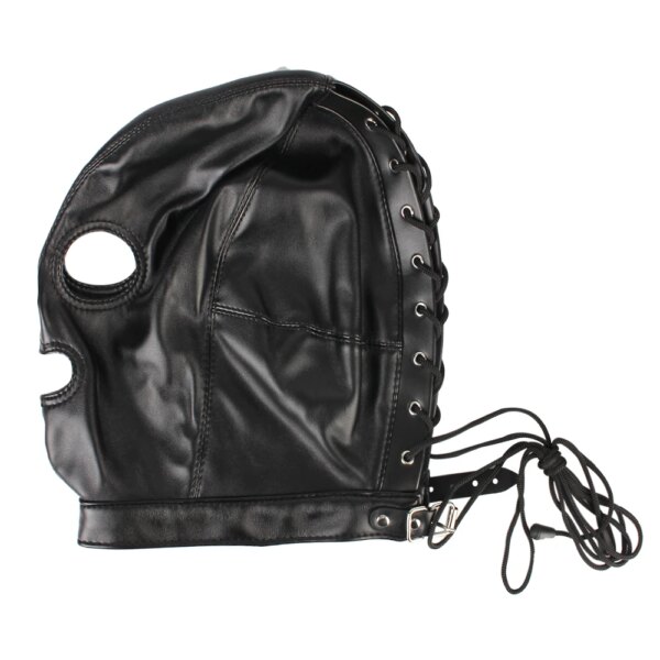 Erotic Accessories Fetish Mask Adult Sex Toys Hollow Hood Couples Flirting Sexy Headgear Leather For Woman
