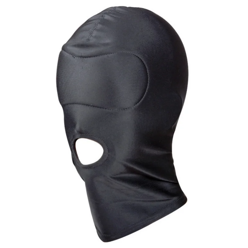Sexy Toys Open Mouth Eye Bondage Party Mask Cosplay Slave punish Headgear Mask Exotic Apparel Sex Products BDSM Fetish Mask Hood