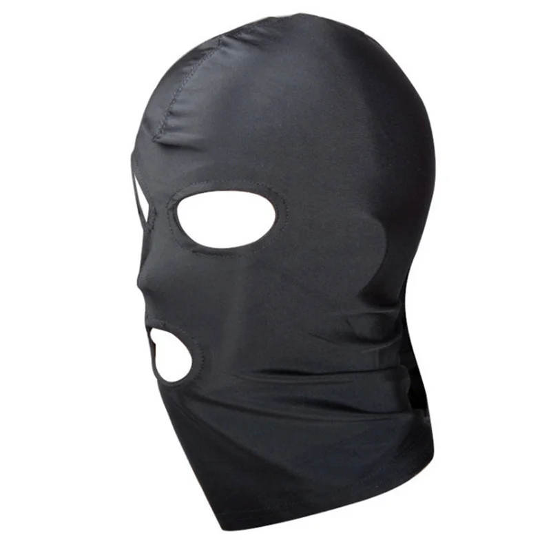 Sexy Toys Open Mouth Eye Bondage Party Mask Cosplay Slave punish Headgear Mask Exotic Apparel Sex Products BDSM Fetish Mask Hood
