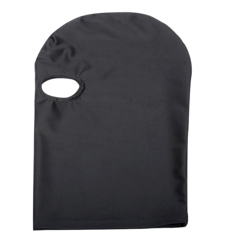 Sexy Toys Open Mouth Eye Bondage Party Mask Cosplay Slave punish Headgear Mask Exotic Apparel Sex Products BDSM Fetish Mask Hood
