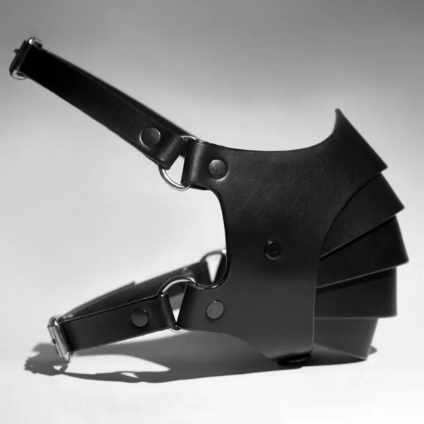 Bdsm Mask Punk Leather Motorcycle Haze Face Mask Male Dust Windproof Adult Games Bondage Restraints Cosplay Sex Toys For Men Gay