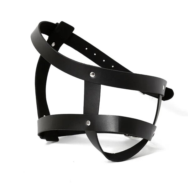 Sniff Shoes Face Harness Fetish BDSM Mask,Leather Smell Sneakers Slave Bondage Hood,Adult Sex Toys For Couples,SM Restraints