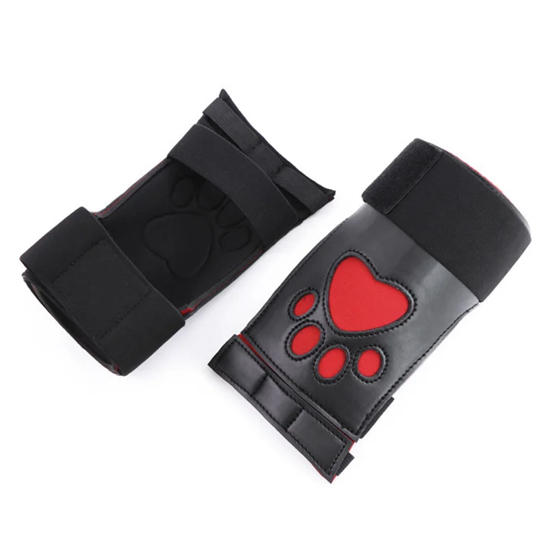 Bdsm Bondage Dog Paw Glove Slave Dog Glove Sex Toy Pup Roleplay Party Mask Unisex Leather Soft Padded Puppy Play Harness Adult