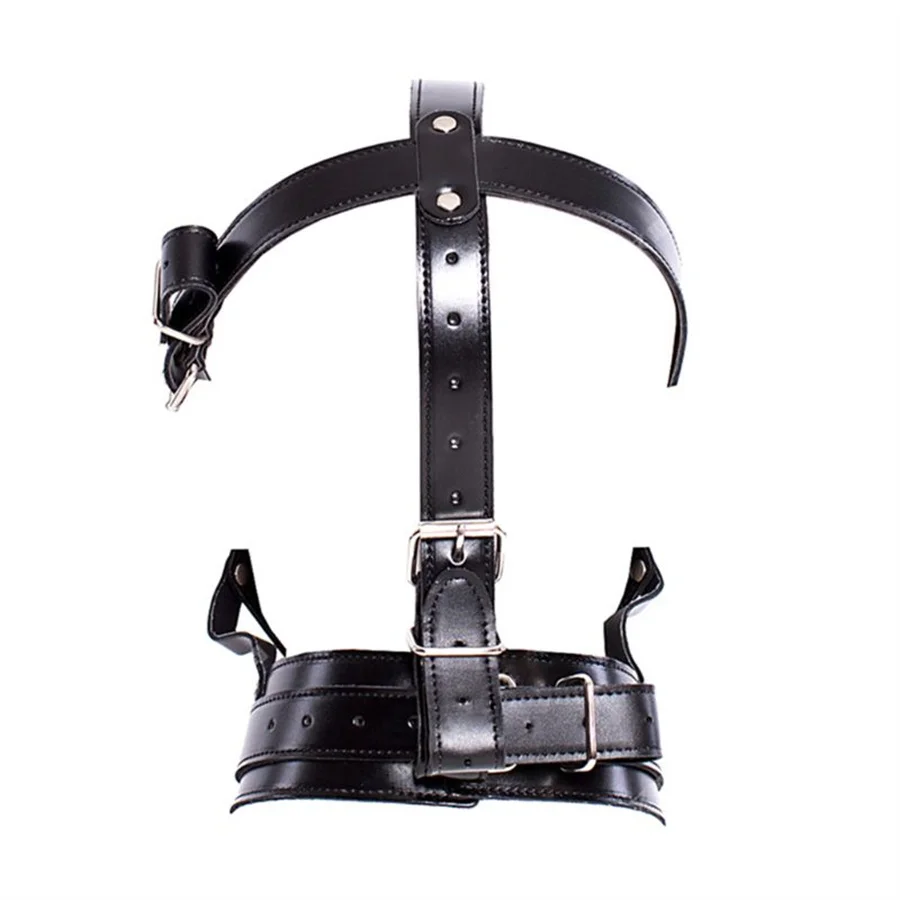Leather Fetish Headgear BDSM Bondage Headgear Mask Hood Restraint Adult Cosplay Female Man Sex Toys for Couples Women Fetish Gay Leather Fetish Headgear BDSM Bondage Headgear Mask Hood Restraint Adult Cosplay Female Man Sex Toys for Couples Women Fetish Gay