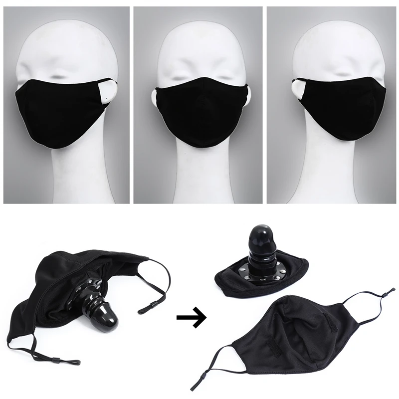 Mask Gag Adult Game BDSM Bondage Harness Gag in Mouth Mask with Ball Mouth Gag Silicone Dildo Penis Plug Sex Toys for Couples Mask Gag Adult Game BDSM Bondage Harness Gag in Mouth Mask with Ball Mouth Gag Silicone Dildo Penis Plug Sex Toys for Couples