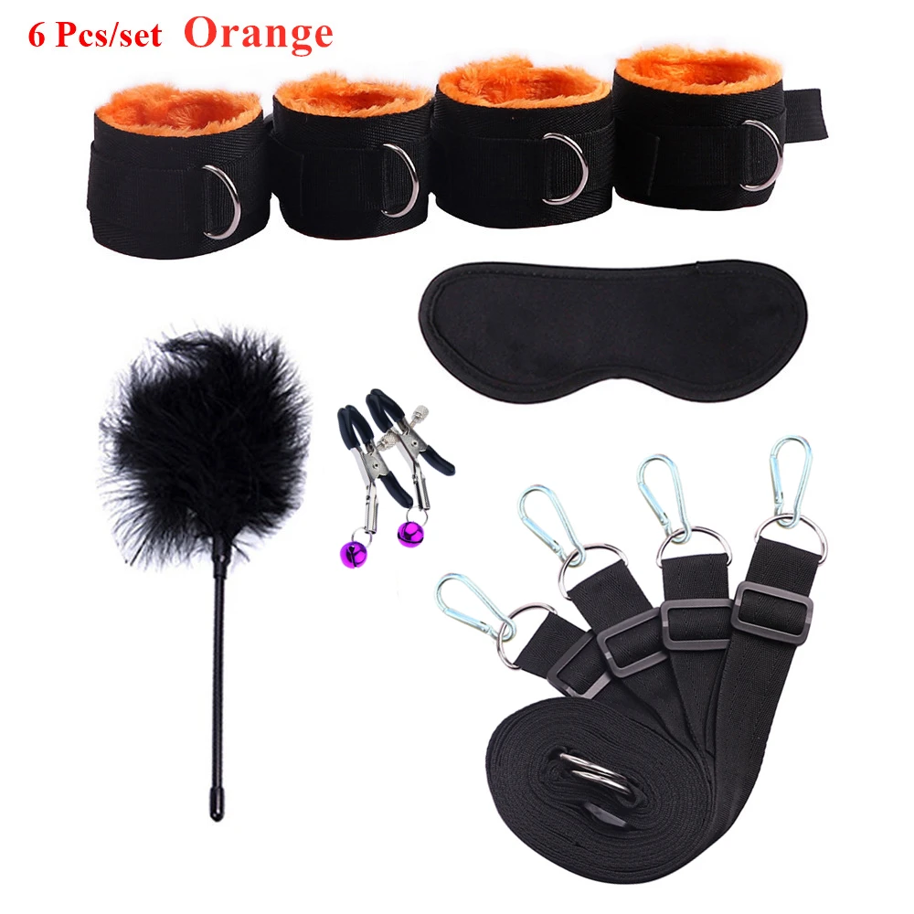 Sex Toys For Woman Men BDSM Bondage Set Under Mattress Erotic Restraint Handcuffs Ankle Cuffs Eye Mask Adults Games for Couples Sex Toys For Woman Men BDSM Bondage Set Under Mattress Erotic Restraint Handcuffs Ankle Cuffs Eye Mask Adults Games for Couples