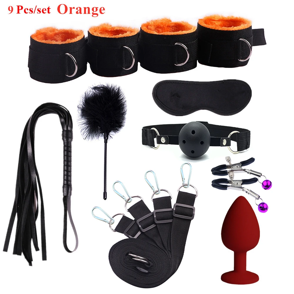 Sex Toys For Woman Men BDSM Bondage Set Under Mattress Erotic Restraint Handcuffs Ankle Cuffs Eye Mask Adults Games for Couples Sex Toys For Woman Men BDSM Bondage Set Under Mattress Erotic Restraint Handcuffs Ankle Cuffs Eye Mask Adults Games for Couples