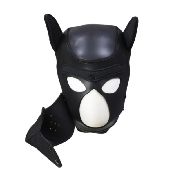 Bdsm Pet Roleplay Set, Dog Hood Mask Party Mask,Leather Male Chest Harness Strap,Dog Tail Plug,Pup Neck Collar Sex Toy