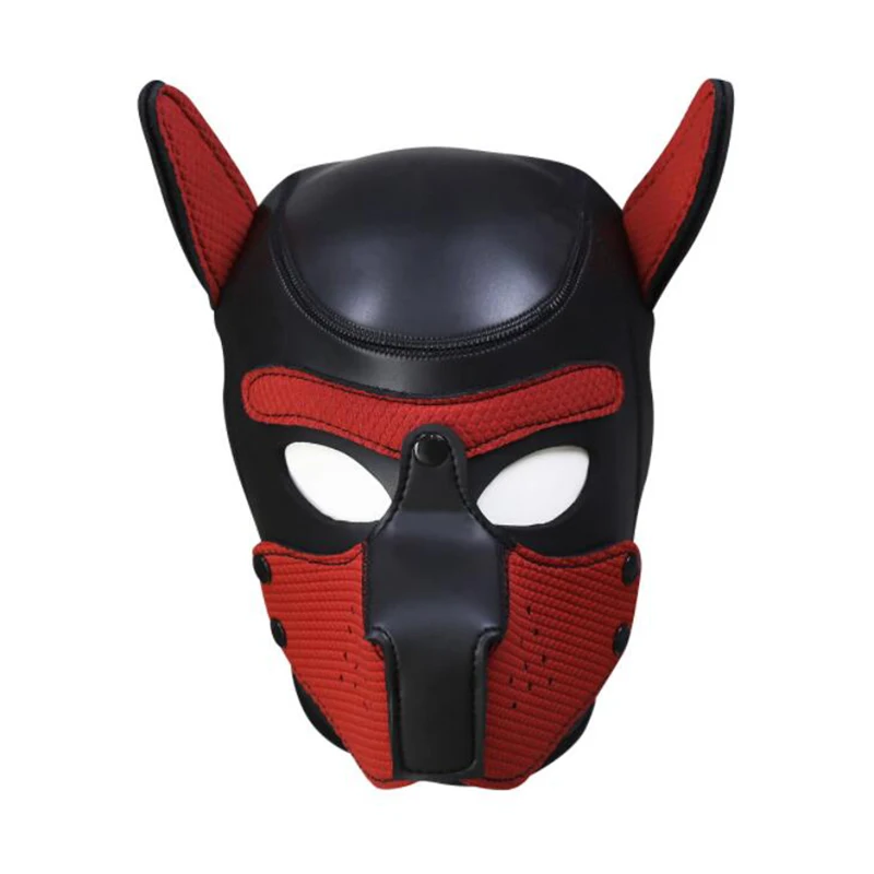 Bdsm Pet Roleplay Set,Puppy Play Dog Hood Mask Party Mask,Leather Male Chest Harness Strap,Dog Tail Plug,Pup Neck Collar Sex Toy