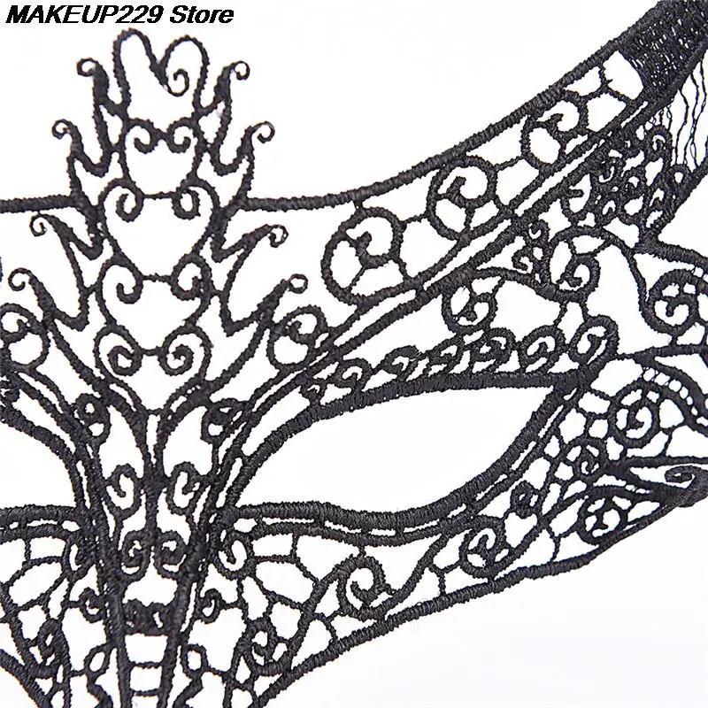 Sexy Black Mask Blinder Blindfold Erotic Fetish Bdsm Slave Restraint Adult Game Sex Toy Product For Women Lady Lace Mask Cutout