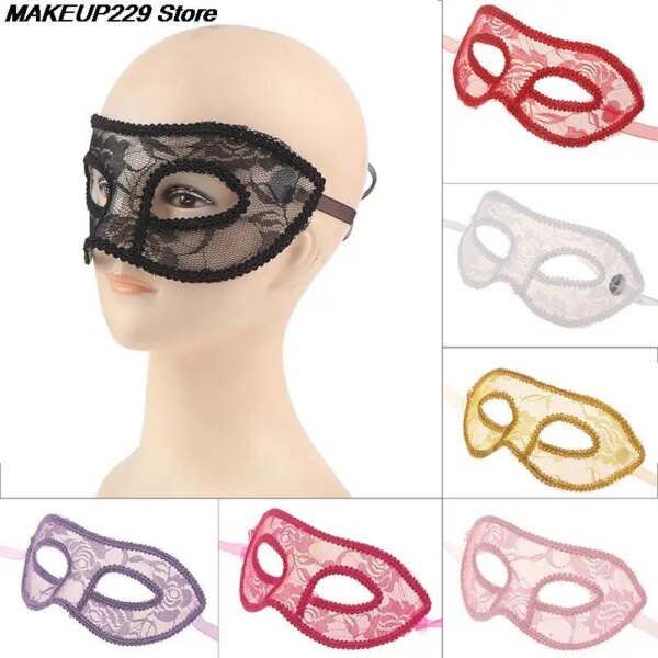 Sexy Black Mask Blinder Blindfold Erotic Fetish Bdsm Slave Restraint Adult Game Sex Toy Product For Women Lady Lace Mask Cutout