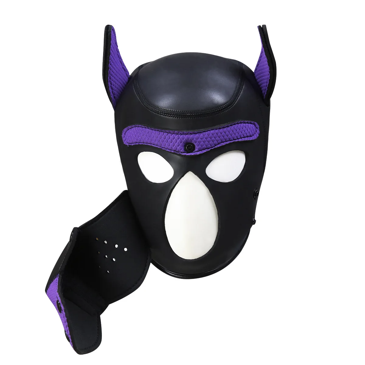 XL Large Size Puppy Cosplay Neoprene Fetish Hood Mask for Men Women Bdsm Bondage Slave Role Play Flirting Adults Sex Games XL Large Size Puppy Cosplay Neoprene Fetish Hood Mask for Men Women Bdsm Bondage Slave Role Play Flirting Adults Sex Games