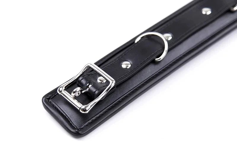 BlackWolf Sexy Leather-Trimmed Sponge Collars With Leash BDSM Bondage Fetishs Collar Adult Lingerie Sex Accessories For Woman BlackWolf Sexy Leather-Trimmed Sponge Collars With Leash BDSM Bondage Fetishs Collar Adult Lingerie Sex Accessories For Woman
