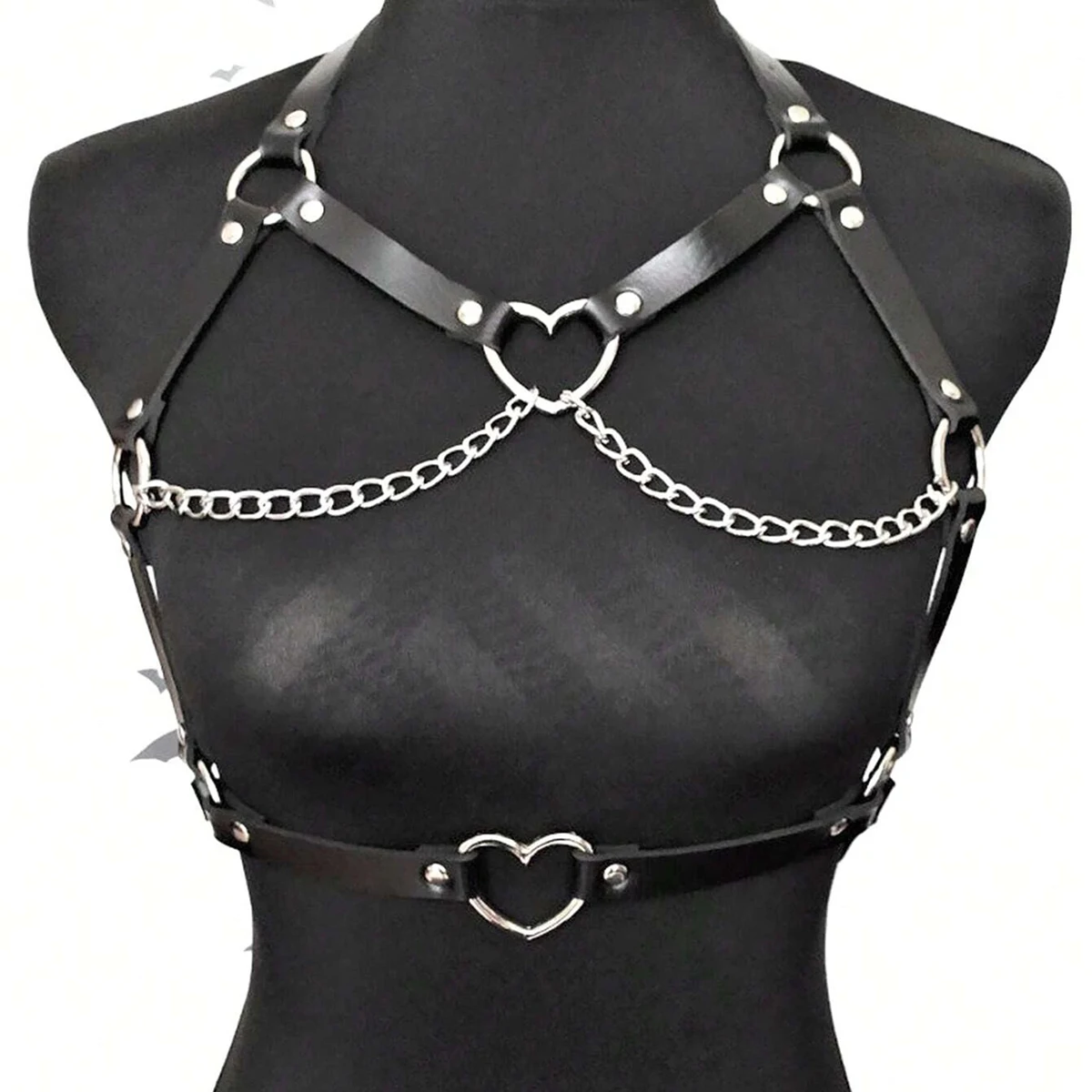 Women Fashion Chain Belt Leather Waist Belt Chest Harness Belt Corset Bondage Lingerie Punk Gothic Waistband Clothing Accessorie Women Fashion Chain Belt Leather Waist Belt Chest Harness Belt Corset Bondage Lingerie Punk Gothic Waistband Clothing Accessorie