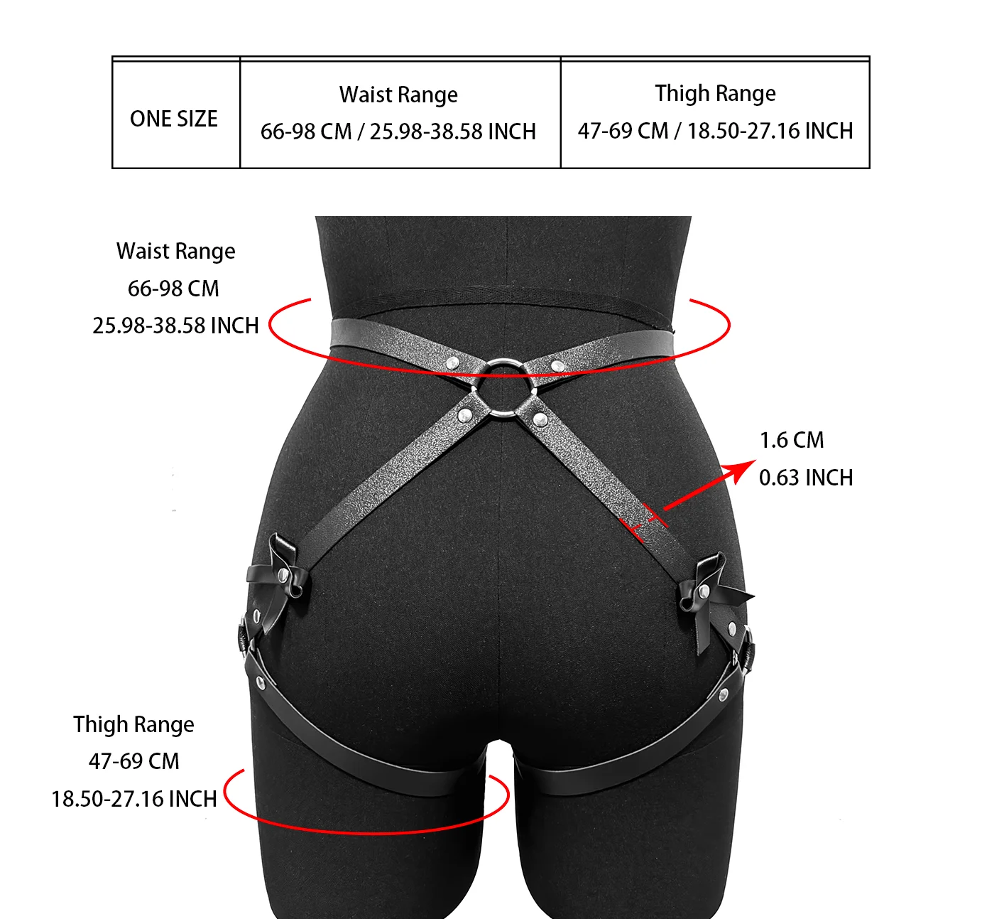 Sexy Bondage Harness Women Har Garter Belt Pu Leather Leg Strap Suspenders Fetish Lingerie BDSM Leg Harness Cage Tight Garter