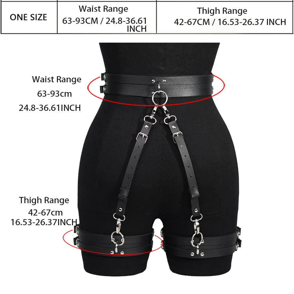 Women Sexy Leg Harness Pu Leather Lingerie Bdsm Bondage Wear Thigh Garter belt straps Gothic Fetish Clothing Exotic Accessorie Women Sexy Leg Harness Pu Leather Lingerie Bdsm Bondage Wear Thigh Garter belt straps Gothic Fetish Clothing Exotic Accessorie