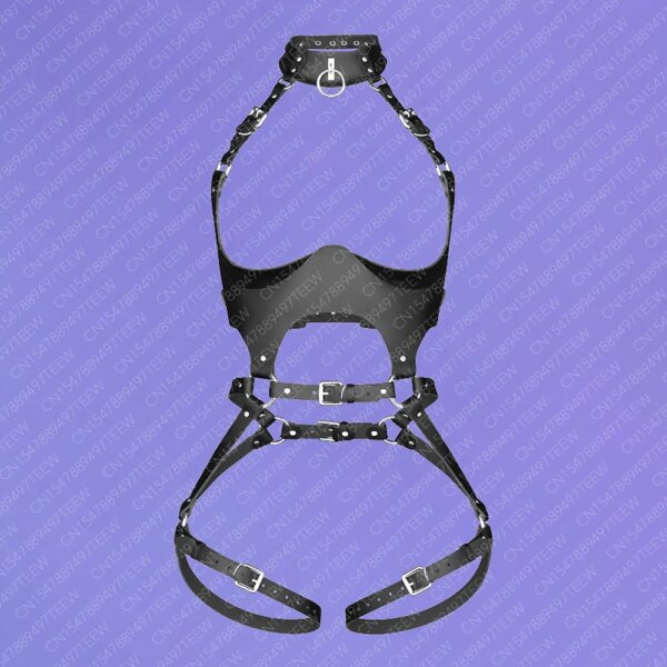 Women Sexy Sex Bondage Body Harness Belt Pu Leather Lingerie Bdsm  Thigh Garter Belt Gothic Fetish Clothing Festival Rave Outfit