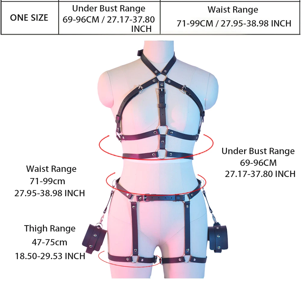 Women Sexy Body Harness Belt Leather Lingerie Bdsm Sexual Bondage Set Lingerie Thigh Garter Belt Gothic Fetish Clothing Women Sexy Body Harness Belt Leather Lingerie Bdsm Sexual Bondage Set Lingerie Thigh Garter Belt Gothic Fetish Clothing