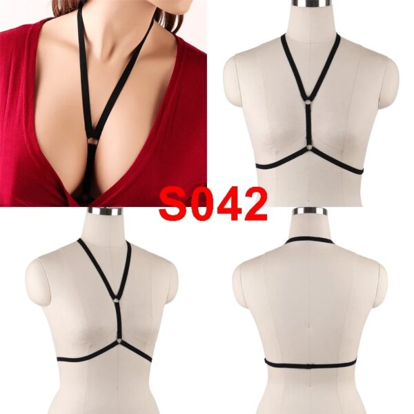 Pentagram Harness Women Body Harness Bra Erotic Goth Accessories Cupless Bra Festival Rave Sexy Lingerie