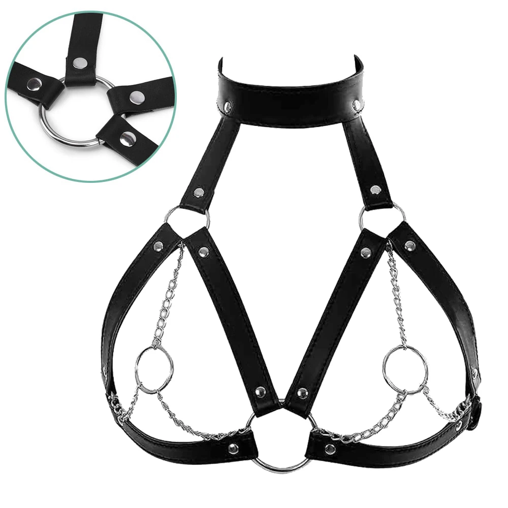 Women Sexy Chest Harness Belt Bdsm Bondage Lingerie Body Harness Leather Lingerie Goth Fetish Clothing Festival Rave Outfit Women Sexy Chest Harness Belt Bdsm Bondage Lingerie Body Harness Leather Lingerie Goth Fetish Clothing Festival Rave Outfit