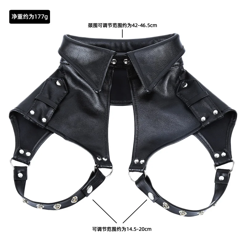 Role Play Steampunk Accessories of Unisex Leather Fetish Mask with Hair Ponytail Sexy Rave Festival Chest Belt Bondage Headgear Role Play Steampunk Accessories of Unisex Leather Fetish Mask with Hair Ponytail Sexy Rave Festival Chest Belt Bondage Headgear