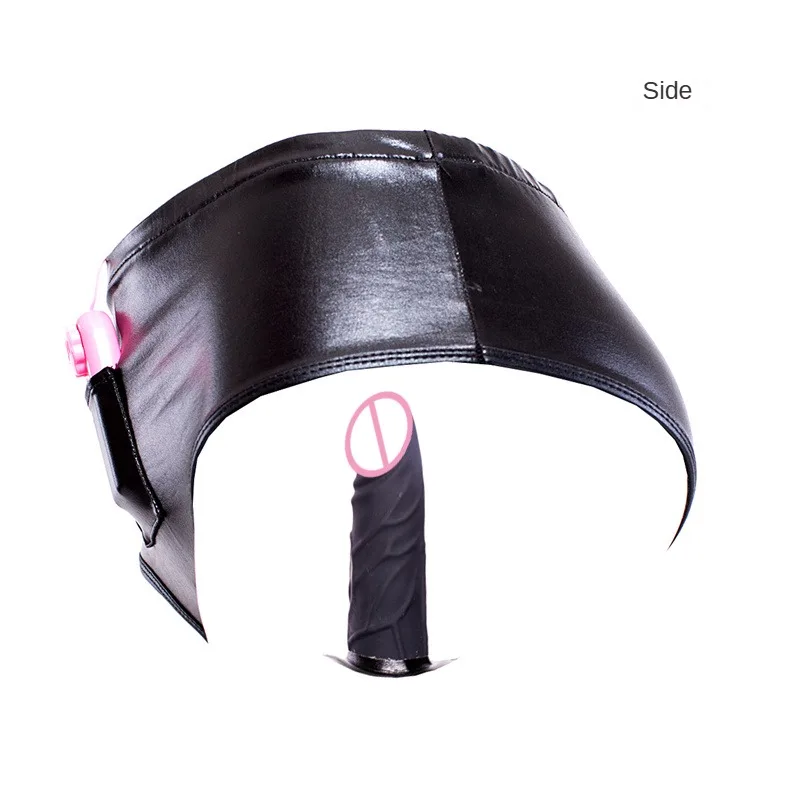 PU Leather Penis Panties Silicone Anal Butt Plug Dildos Lesbian Strapon Chastity Pants Underwear Masturbation Vibrating Sex Toys