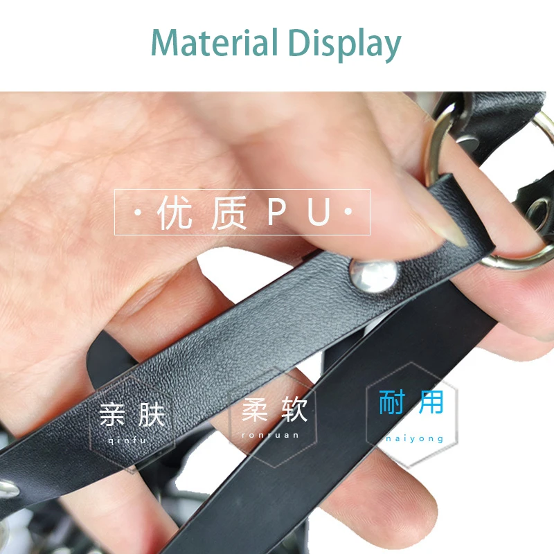 Porno Underwear Women PU Leather Body Harness Sexy Lingerie Rave Bdsm Bondage Garter Belt Sex Clothes Hot Erotic Baby Doll Dress