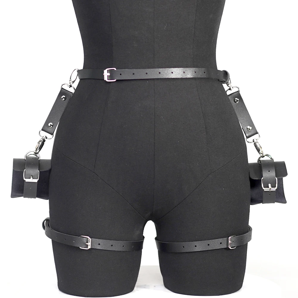 Women Sexy Thigh Garter Leather Lingerie Leg Harness Bdsm Bondage Lingerie Fetish handcuffs Clothing Festival Rave Outfit Garter Women Sexy Thigh Garter Leather Lingerie Leg Harness Bdsm Bondage Lingerie Fetish handcuffs Clothing Festival Rave Outfit Garter