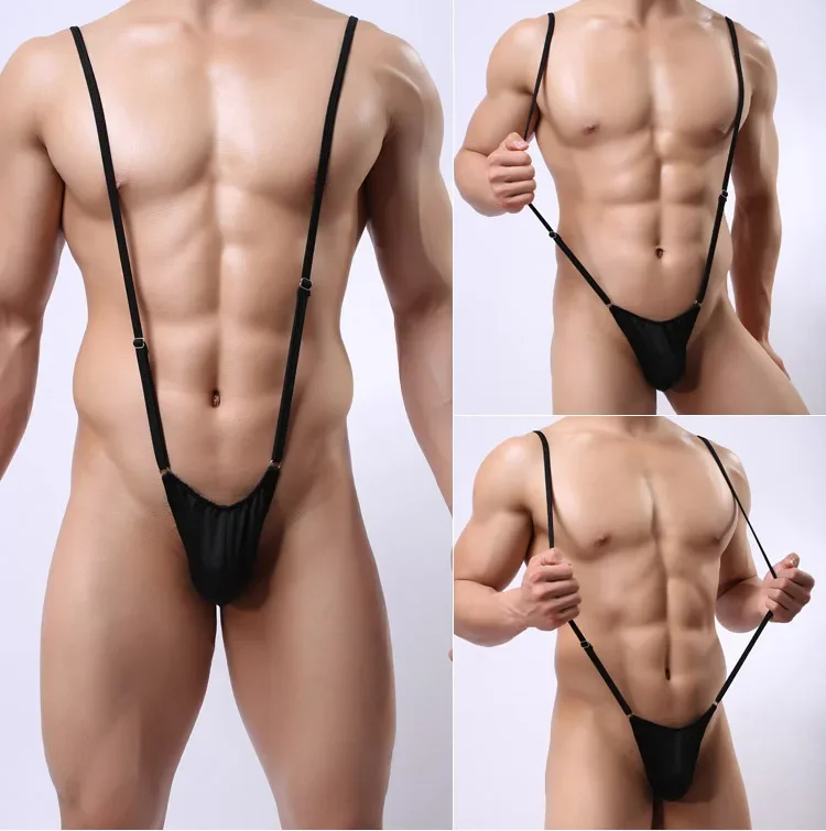 Men's Thong Sexy Lingerie Men Leotard Thongs Man Clothing Bodysuit Stage Perform Lingerie Gay U-shaped Protruding Bag Design Men's Thong Sexy Lingerie Men Leotard Thongs Man Clothing Bodysuit Stage Perform Lingerie Gay U-shaped Protruding Bag Design
