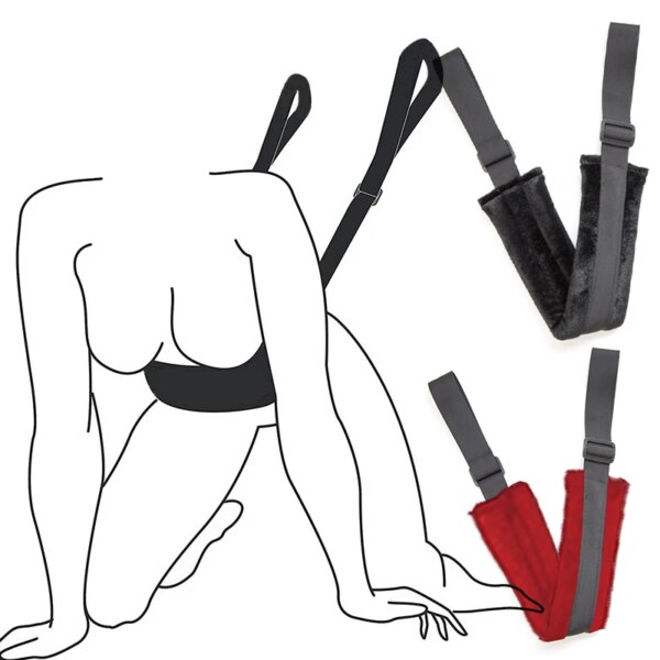 Auxiliary Sex Belt with Handles Adjusted Straps Sextoy Sexual Waist Lingerie Harness Sex Position Play Adult Sex Fun Aiding Belt