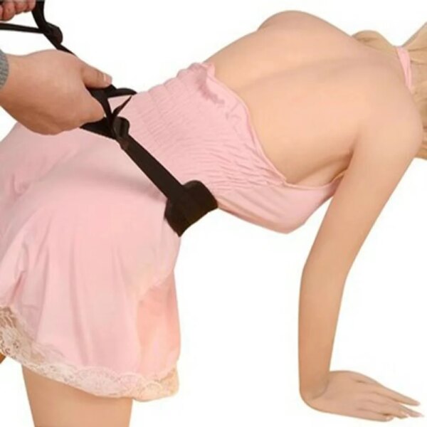 Auxiliary Sex Belt with Handles Adjusted Straps Sextoy Sexual Waist Lingerie Harness Sex Position Play Adult Sex Fun Aiding Belt