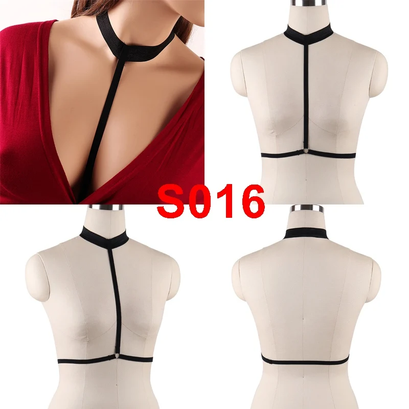 BONDAGE STRAPPY Body Harness Bra Pentagram Crop Top Lingerie Black Women Sexy Cage Belt Punk Elastic Dance Club Rave Bralette