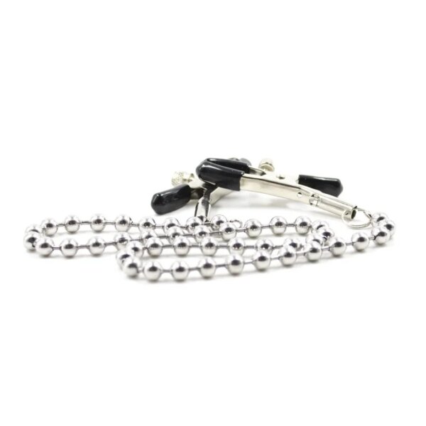 Exotic Accessories Beads Chain Nipple Clamps Bdsm Bondage Breast Flirting Tweezers Sex Toys For Women Adult Games Erotic Gadgets