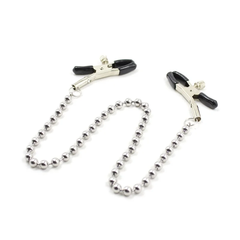 Exotic Accessories Beads Chain Nipple Clamps Bdsm Bondage Breast Flirting Tweezers Sex Toys For Women Adult Games Erotic Gadgets