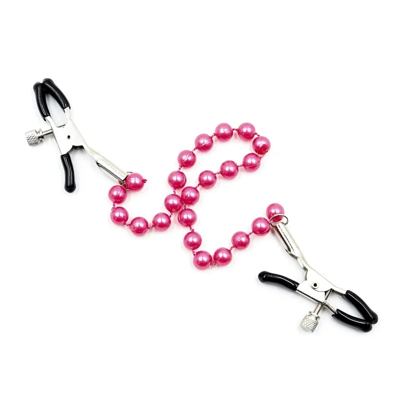 Exotic Accessories Beads Chain Nipple Clamps Bdsm Bondage Breast Flirting Tweezers Sex Toys For Women Adult Games Erotic Gadgets