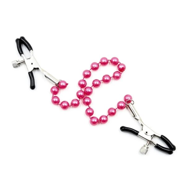 Exotic Accessories Beads Chain Nipple Clamps Bdsm Bondage Breast Flirting Tweezers Sex Toys For Women Adult Games Erotic Gadgets
