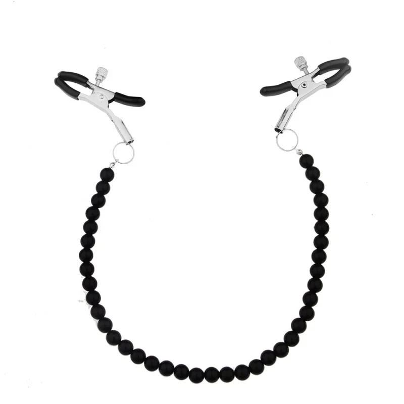 Exotic Accessories Beads Chain Nipple Clamps Bdsm Bondage Breast Flirting Tweezers Sex Toys For Women Adult Games Erotic Gadgets