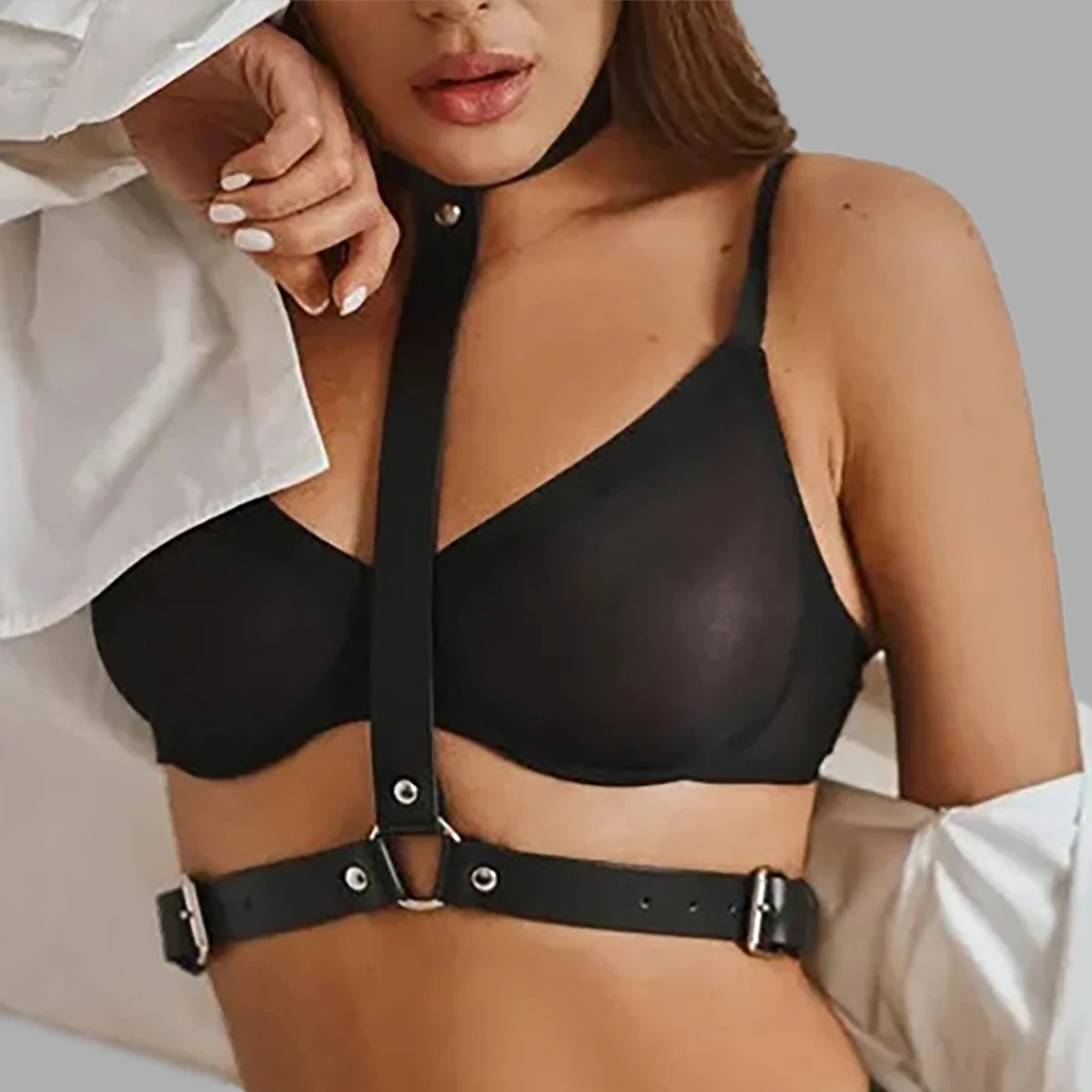 Women Sexy Chest Harness Leather Belt Adjustable Sword Belt Gothic Punk Clothing Lingerie Bdsm Bondage for Adult Toys Accessorie Women Sexy Chest Harness Leather Belt Adjustable Sword Belt Gothic Punk Clothing Lingerie Bdsm Bondage for Adult Toys Accessorie