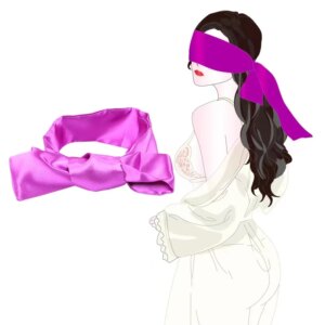 BDSM Eyes Mask Scarf Blindfold Ribbon Restraint Bondage Silk Rope Sex GamesBondage Strap Products