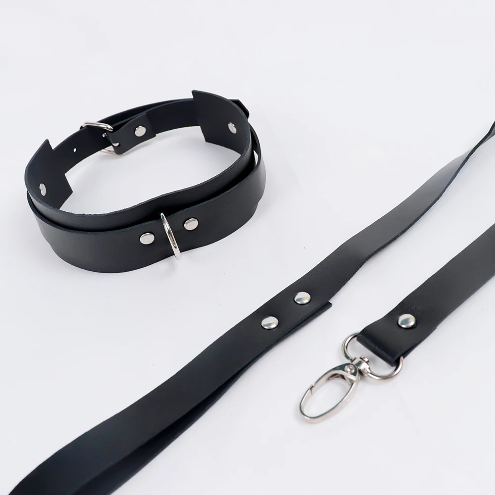 BDSM Collar Sexy Leash Ring PU Leather Slave Bondage Toys For Lover Role Play Erotic Posture Spreader Sex Toys For Couples BDSM Collar Sexy Leash Ring PU Leather Slave Bondage Toys For Lover Role Play Erotic Posture Spreader Sex Toys For Couples