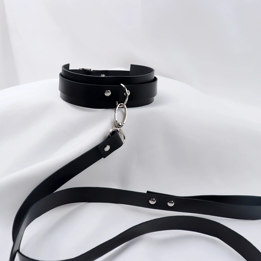 BDSM Collar Sexy Leash Ring PU Leather Slave Bondage Toys For Lover Role Play Erotic Posture Spreader Sex Toys For Couples BDSM Collar Sexy Leash Ring PU Leather Slave Bondage Toys For Lover Role Play Erotic Posture Spreader Sex Toys For Couples