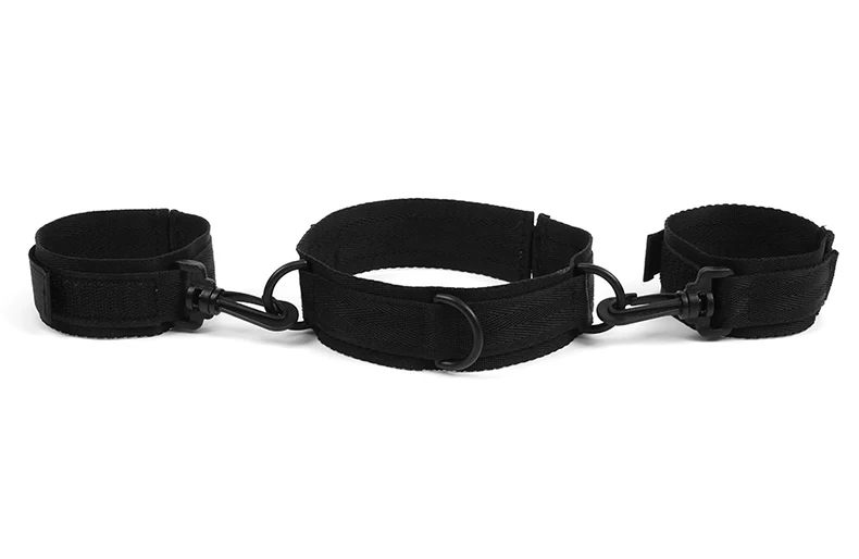 Nylon Erotic Restraints Kit Handcuffs Collar Slave Bondage BDSM Bondage Back Open Leg Cuffs Sex Bondage Adult Toys for Couple Nylon Erotic Restraints Kit Handcuffs Collar Slave Bondage BDSM Bondage Back Open Leg Cuffs Sex Bondage Adult Toys for Couple