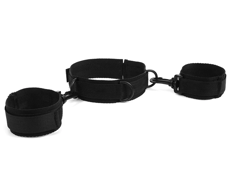 Nylon Erotic Restraints Kit Handcuffs Collar Slave Bondage BDSM Bondage Back Open Leg Cuffs Sex Bondage Adult Toys for Couple Nylon Erotic Restraints Kit Handcuffs Collar Slave Bondage BDSM Bondage Back Open Leg Cuffs Sex Bondage Adult Toys for Couple