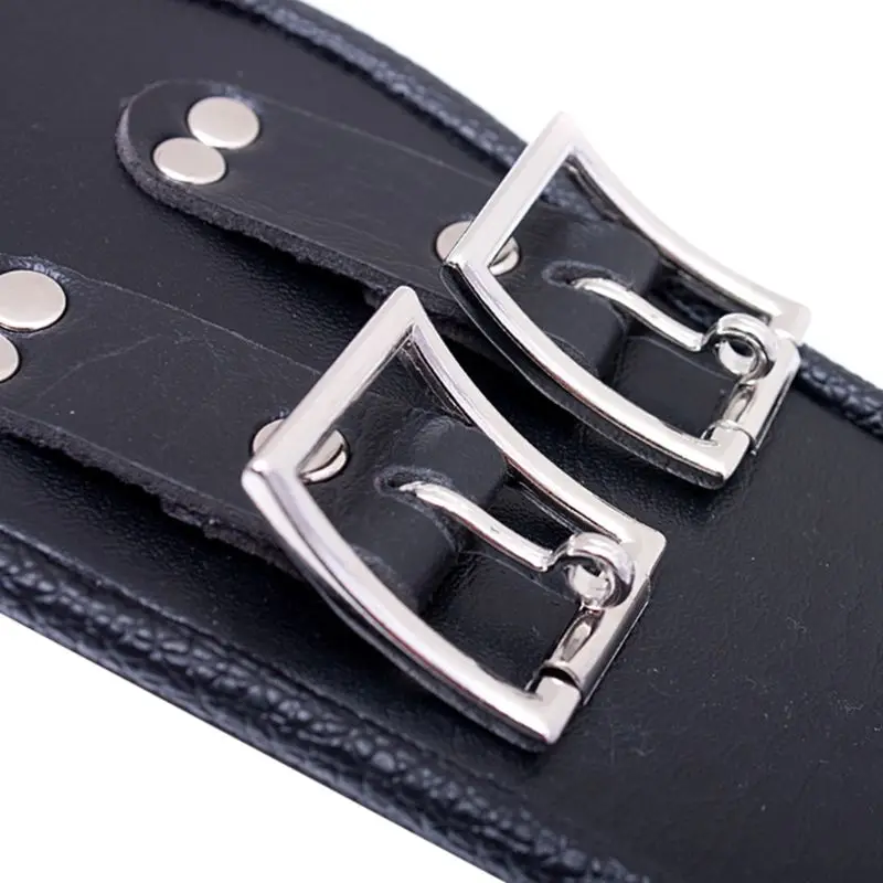 PU Leather BDSM Bondage Posture Neck Collar With Pull Ring Adjustable Collar Rings Belt Slave Bondage Strap Harness Sex Toys PU Leather BDSM Bondage Posture Neck Collar With Pull Ring Adjustable Collar Rings Belt Slave Bondage Strap Harness Sex Toys