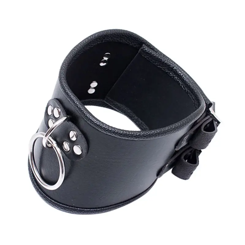 PU Leather BDSM Bondage Posture Neck Collar With Pull Ring Adjustable Collar Rings Belt Slave Bondage Strap Harness Sex Toys PU Leather BDSM Bondage Posture Neck Collar With Pull Ring Adjustable Collar Rings Belt Slave Bondage Strap Harness Sex Toys