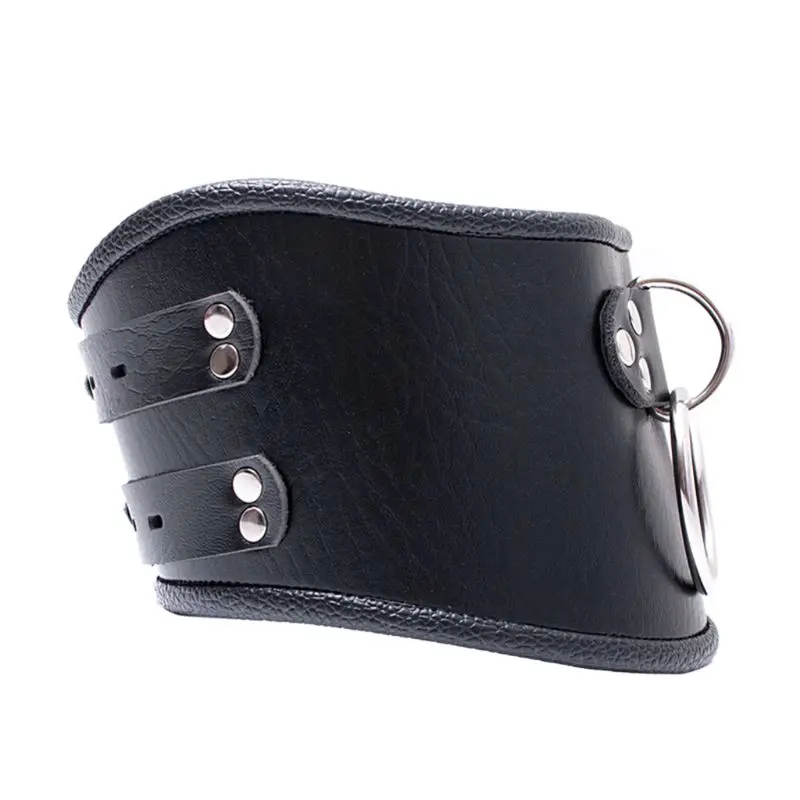 PU Leather BDSM Bondage Posture Neck Collar With Pull Ring Adjustable Collar Rings Belt Slave Bondage Strap Harness Sex Toys PU Leather BDSM Bondage Posture Neck Collar With Pull Ring Adjustable Collar Rings Belt Slave Bondage Strap Harness Sex Toys