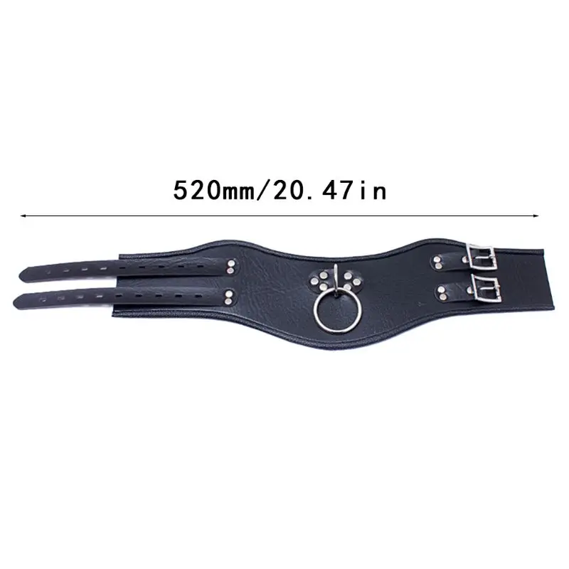 PU Leather BDSM Bondage Posture Neck Collar With Pull Ring Adjustable Collar Rings Belt Slave Bondage Strap Harness Sex Toys PU Leather BDSM Bondage Posture Neck Collar With Pull Ring Adjustable Collar Rings Belt Slave Bondage Strap Harness Sex Toys