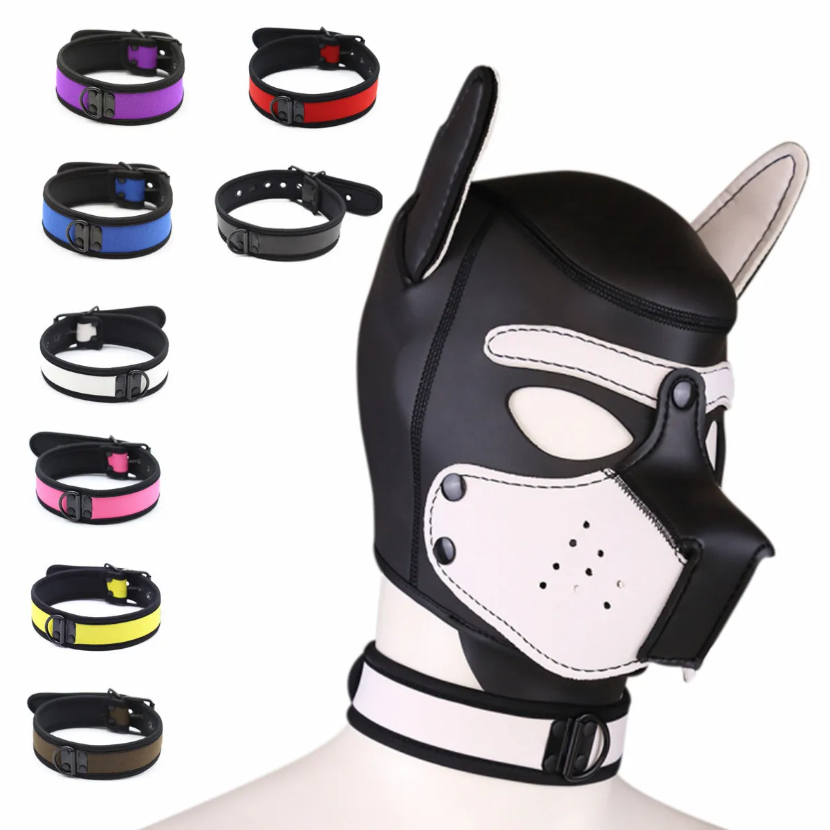 Exotic Accessory of Puppy Play Bondage Collar Strap for Men Women Bdsm Slave Cosplay Fetish Sponge Choker Flirt Erotic Sex Toys Exotic Accessory of Puppy Play Bondage Collar Strap for Men Women Bdsm Slave Cosplay Fetish Sponge Choker Flirt Erotic Sex Toys