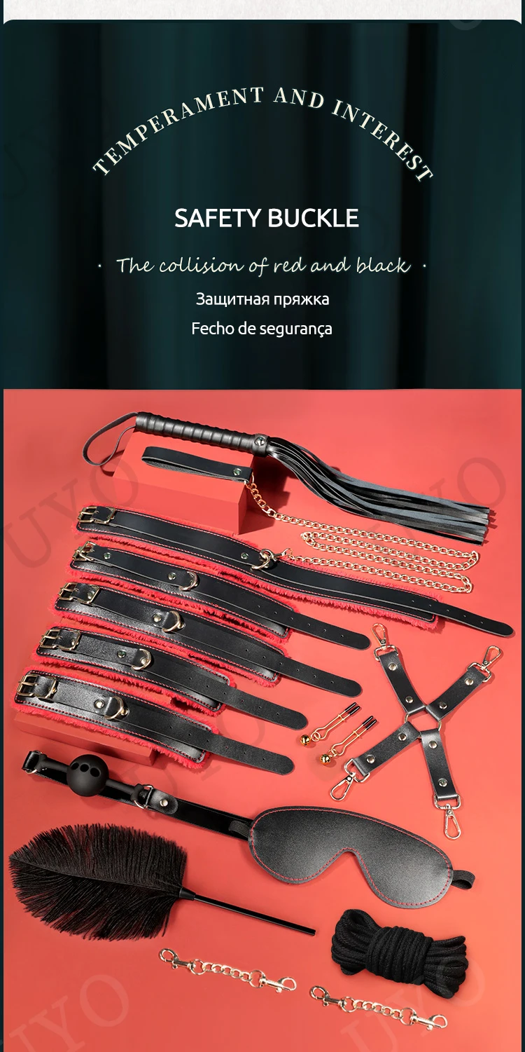 BDSM bondage 10 suit Adult Sex Toys Plush Set Handcuffs Nipple Clips Whip Exotic Bundled Bedding Set Sex Toys BDSM bondage 10 suit Adult Sex Toys Plush Set Handcuffs Nipple Clips Whip Exotic Bundled Bedding Set Sex Toys